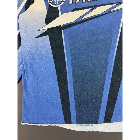 Vintage 90s Y2K Yamaha Motorsports Dirt Bike Long Sleeve Shirt Streetwear AOP T - Picture 6 of 16